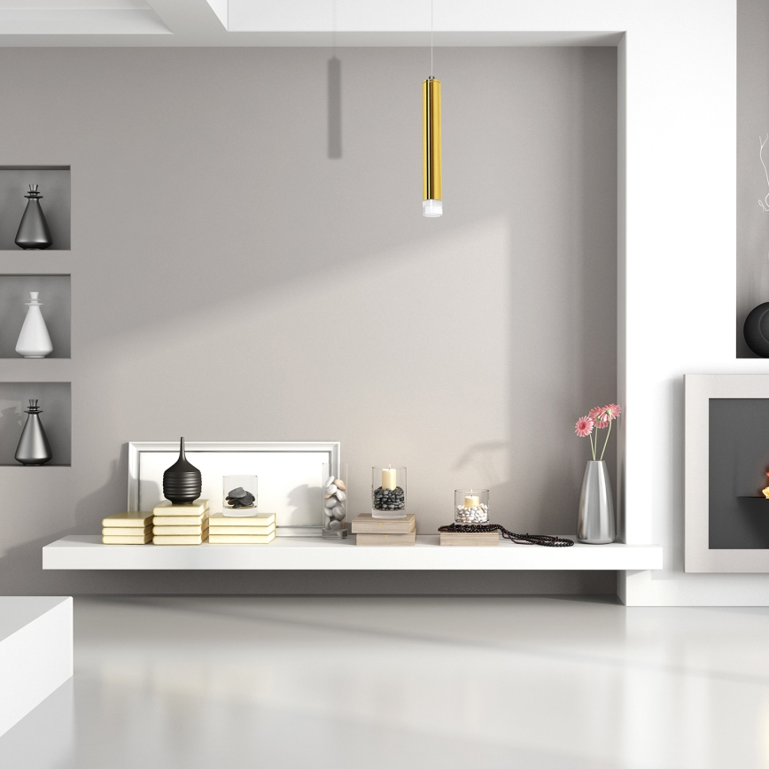 LED-lysekrone på wire GOLDIE LED/5W/230V guld