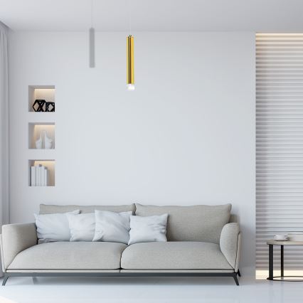 LED-lysekrone på wire GOLDIE LED/5W/230V guld