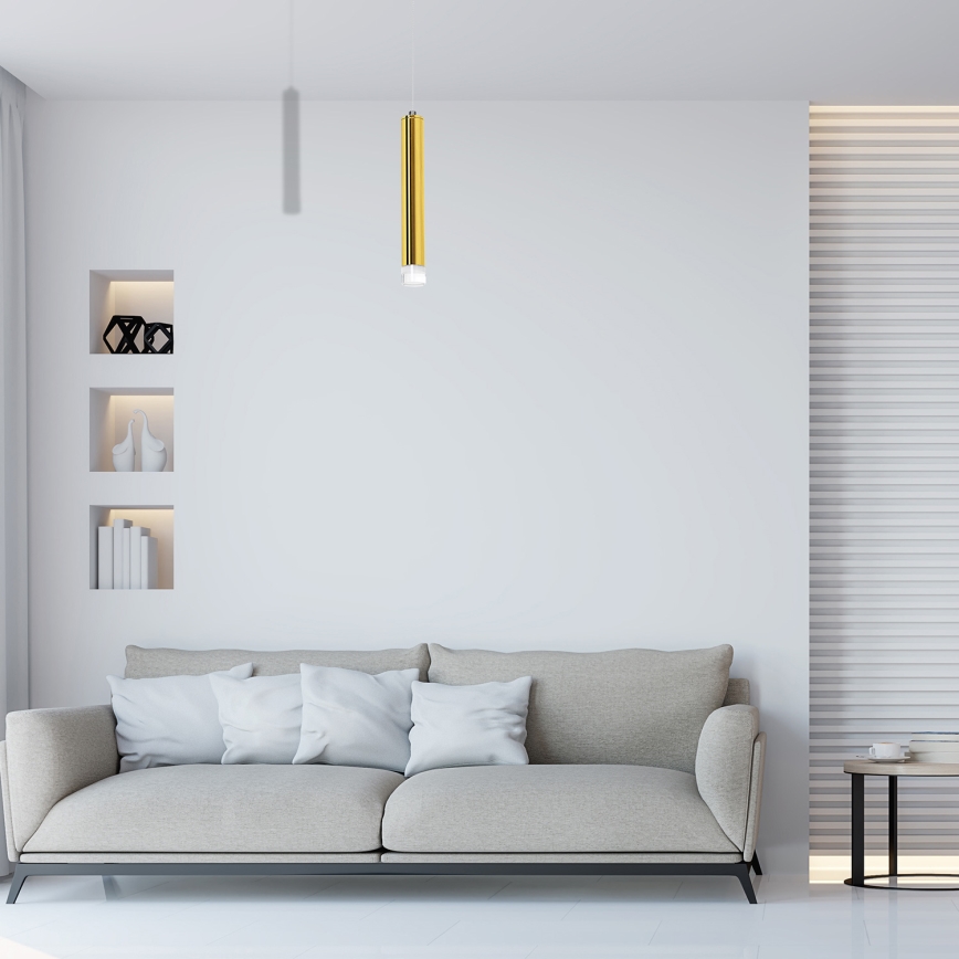 LED-lysekrone på wire GOLDIE LED/5W/230V guld