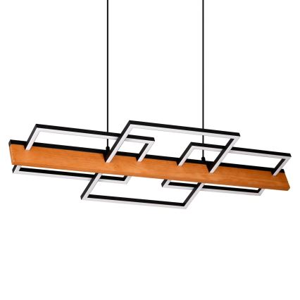LED-lysekrone på wire LARYSA LED/35W/230V, fyrretræ
