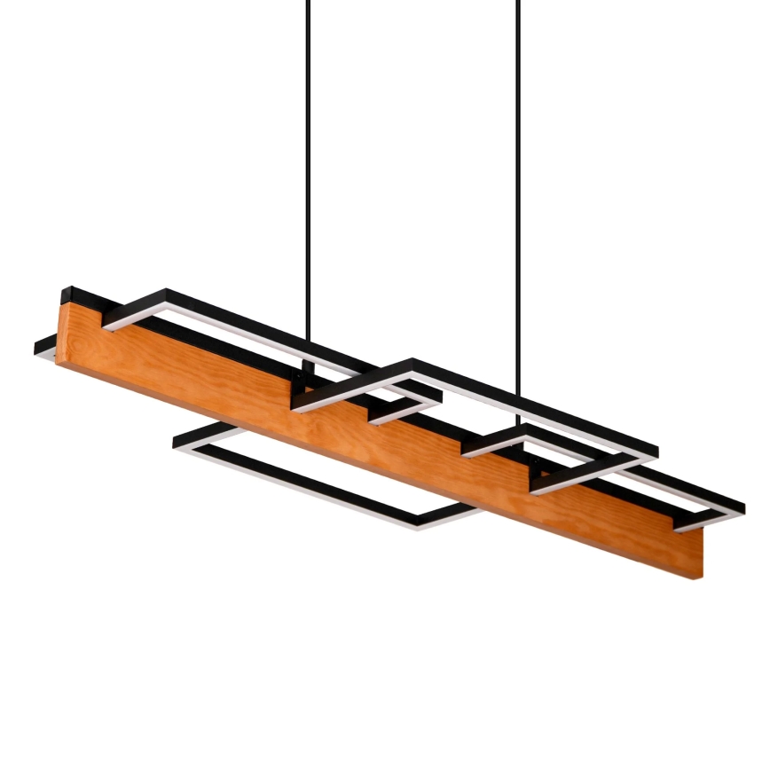 LED-lysekrone på wire LARYSA LED/35W/230V, fyrretræ