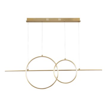 LED-lysekrone på wire LAURA LED/42W/230V guld