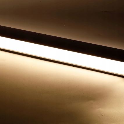 LED lysekrone på wire/loftmonteret LED/44W/230V 4000K 120 cm sort