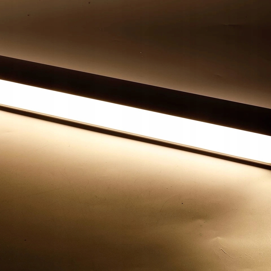 LED lysekrone på wire/loftmonteret LED/44W/230V 4000K 120 cm sort