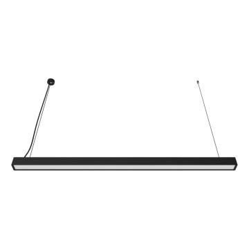 LED-lysekrone på wire/overflademonteret LED/44W/230V 6000K 120 cm sort