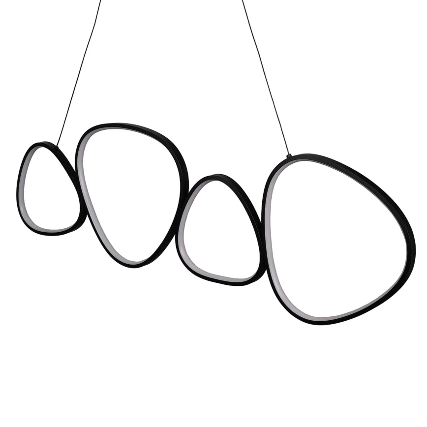 LED-lysekrone på wire PETRA LED/48W/230V 4000K sort