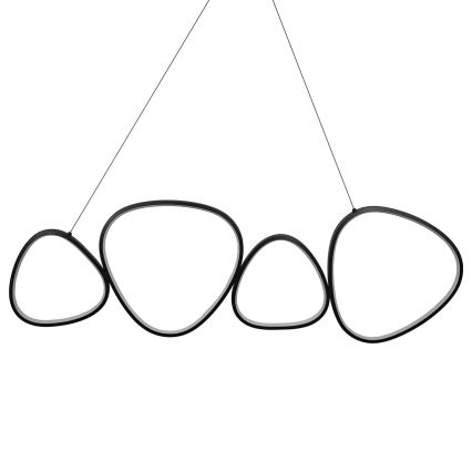 LED-lysekrone på wire PETRA LED/48W/230V 4000K sort