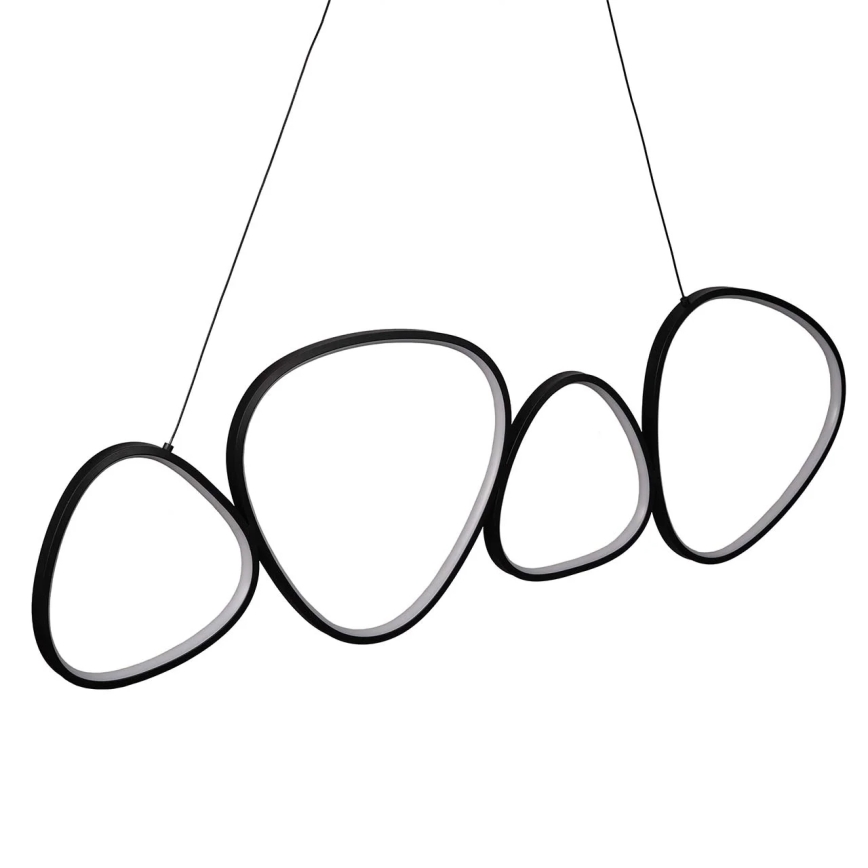 LED-lysekrone på wire PETRA LED/48W/230V 4000K sort