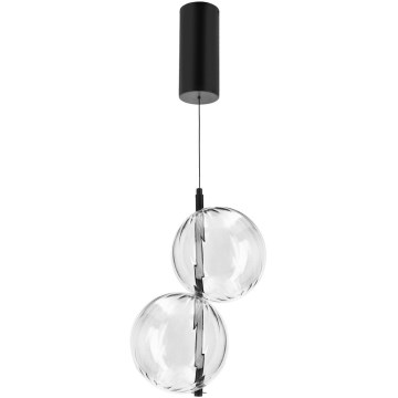 LED-lysekrone på wire PLAYA LED/10W/230V, sort