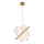 LED-lysekrone på wire RELAX LED/15W/230V guld/hvid
