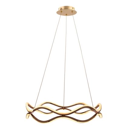 LED-lysekrone på wire VAVE LED/28W/230V rosaguld