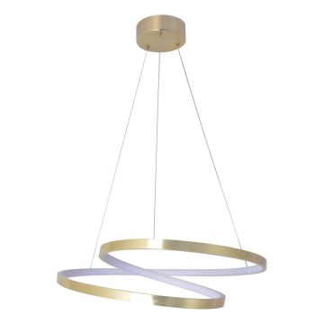 LED-lysekrone på wire ZEFIRA LED/40W/230V 4000K Ø 50 cm guldfarvet