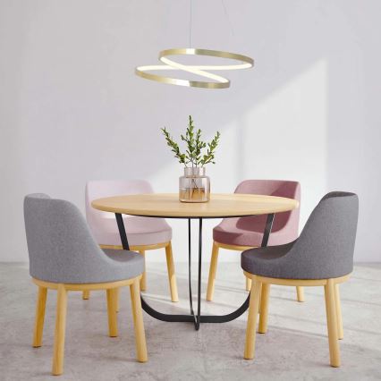 LED-lysekrone på wire ZEFIRA LED/40W/230V 4000K Ø 50 cm guldfarvet
