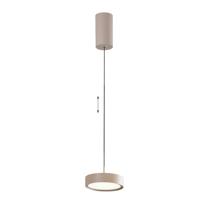 LED lysekrrone på wire DENVER LED/21W/230V beige
