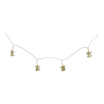 LED lyskæde 10xLED/2xAA 1,65m varm hvid