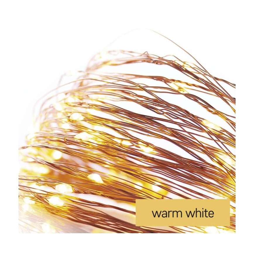 LED lyskæde 20xLED/2,4 m varm hvid