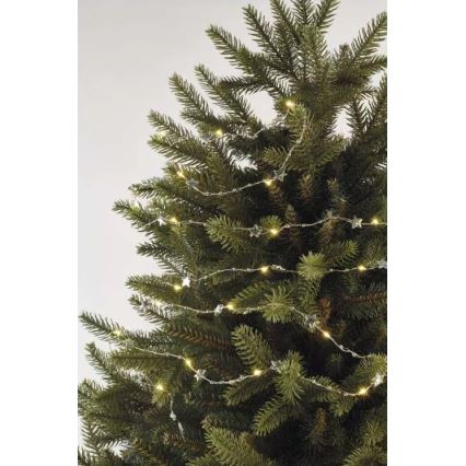 LED  lyskæde 20xLED/2xAA 2,2 m varm hvid