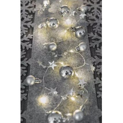 LED lyskæde 20xLED/2xAA 2,2 m varmt hvidt lys
