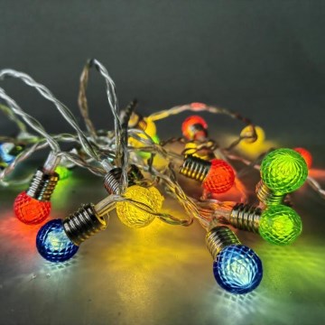 LED-lyskæde 20xLED/2xAA/varm hvid 1,8 m pærer