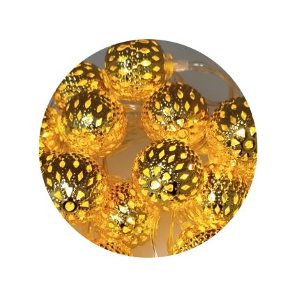 LED lyskæde 20xLED/3xAA 2,5 m varm hvid