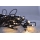 LED lyskæde 50xLED/8 funktioner/3xAA 8 m IP44 varm hvid