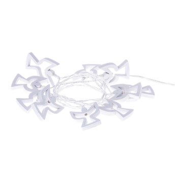 LED-lyskæde CHAIN 10xLED/2xAA 1,85m varm hvid