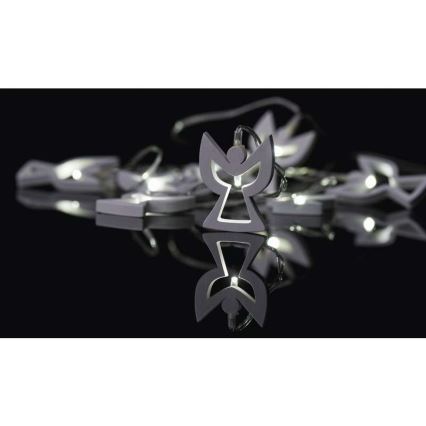 LED-lyskæde CHAIN 10xLED/2xAA 1,85m varm hvid