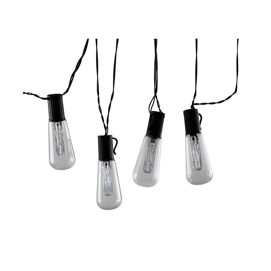 LED lyskæde dekorativ EDISON 2,65 m 10xLED/2xAA