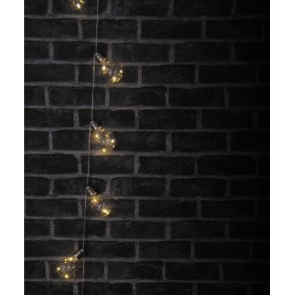 LED Lyskæde dekorativ SMOLDER 2,1 m 10xLED/2xAA