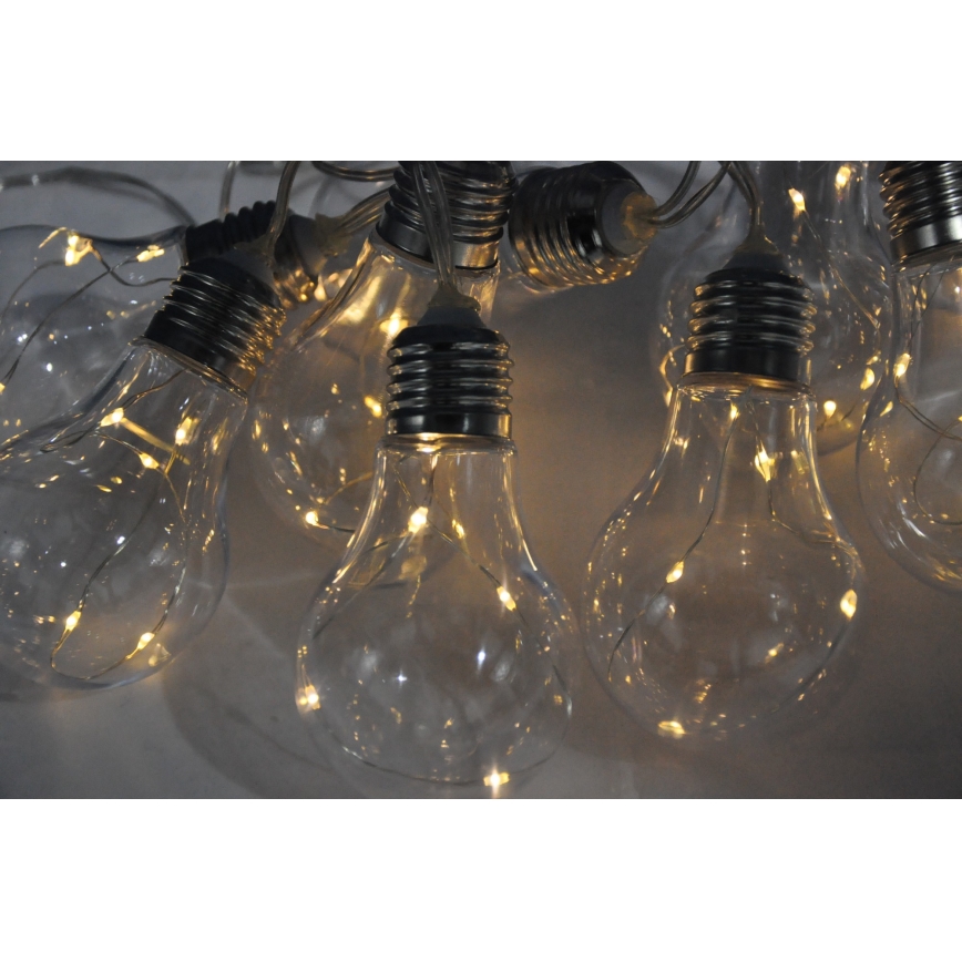LED Lyskæde dekorativ SMOLDER 2,1 m 10xLED/2xAA