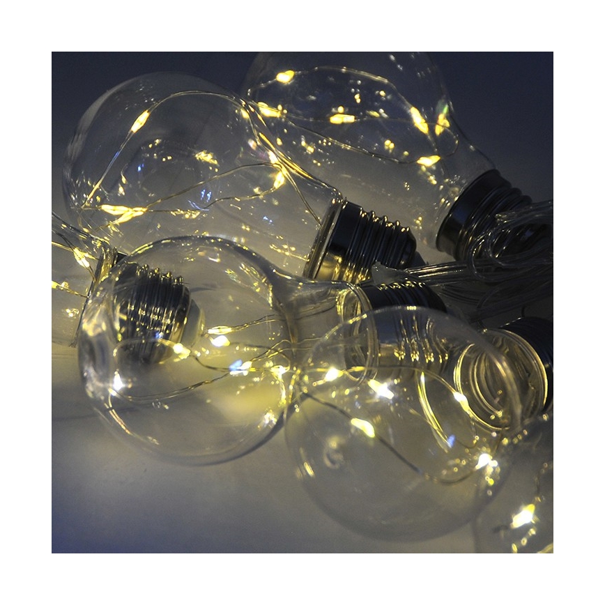 LED Lyskæde dekorativ SMOLDER 2,1 m 10xLED/2xAA