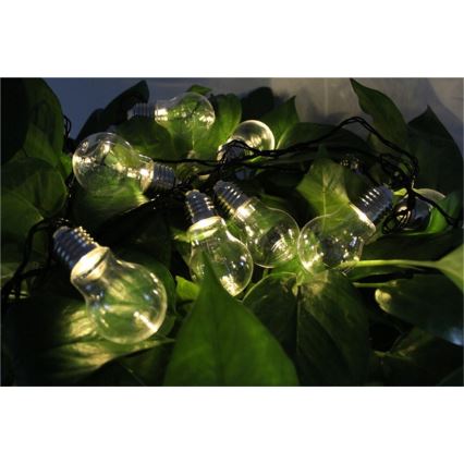 LED Lyskæde dekorativ SMOLDER 2,1 m 10xLED/2xAA