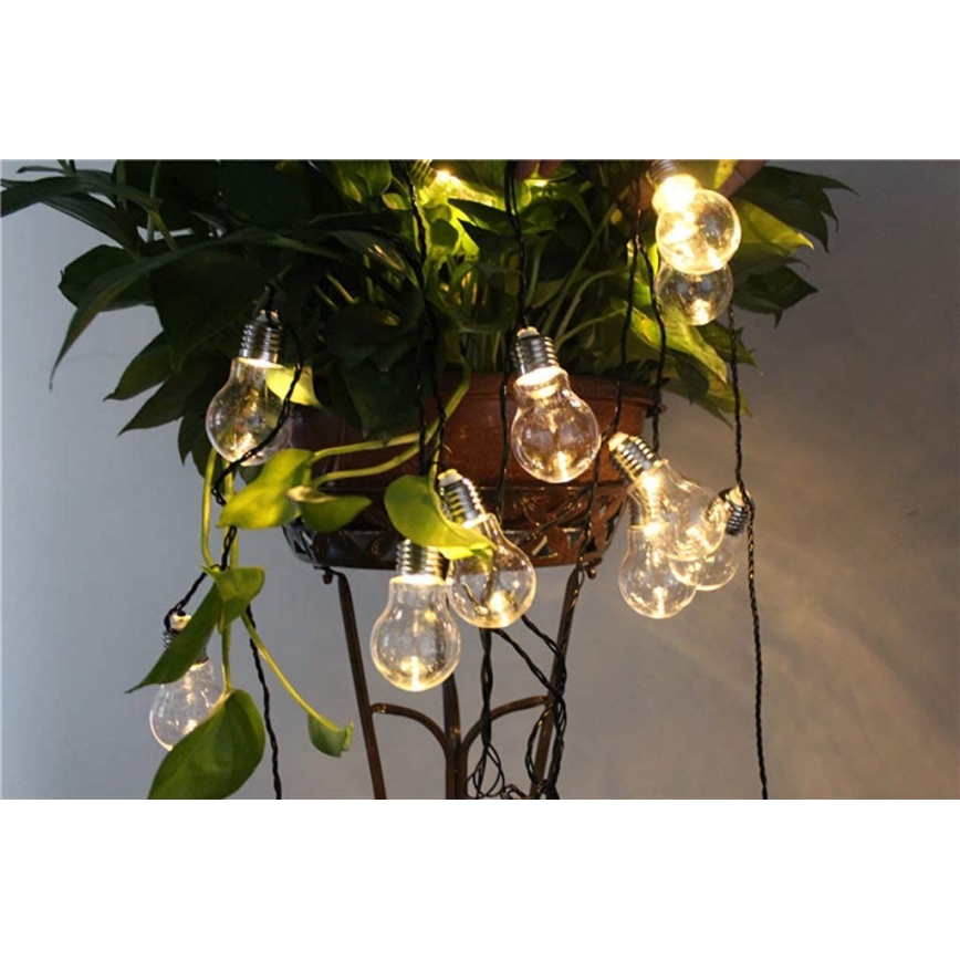 LED Lyskæde dekorativ SMOLDER 2,1 m 10xLED/2xAA