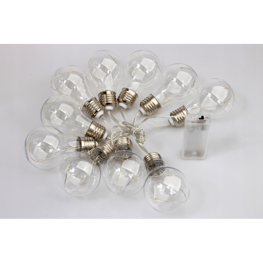 LED Lyskæde dekorativ SMOLDER 2,1 m 10xLED/2xAA