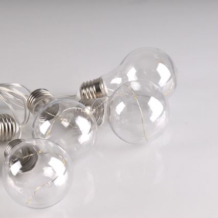 LED Lyskæde dekorativ SMOLDER 2,1 m 10xLED/2xAA