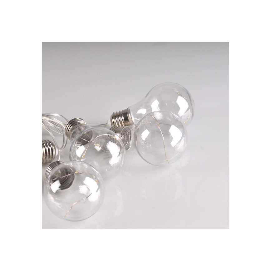 LED Lyskæde dekorativ SMOLDER 2,1 m 10xLED/2xAA