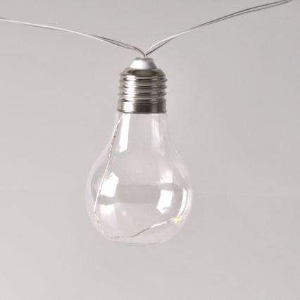 LED Lyskæde dekorativ SMOLDER 2,1 m 10xLED/2xAA