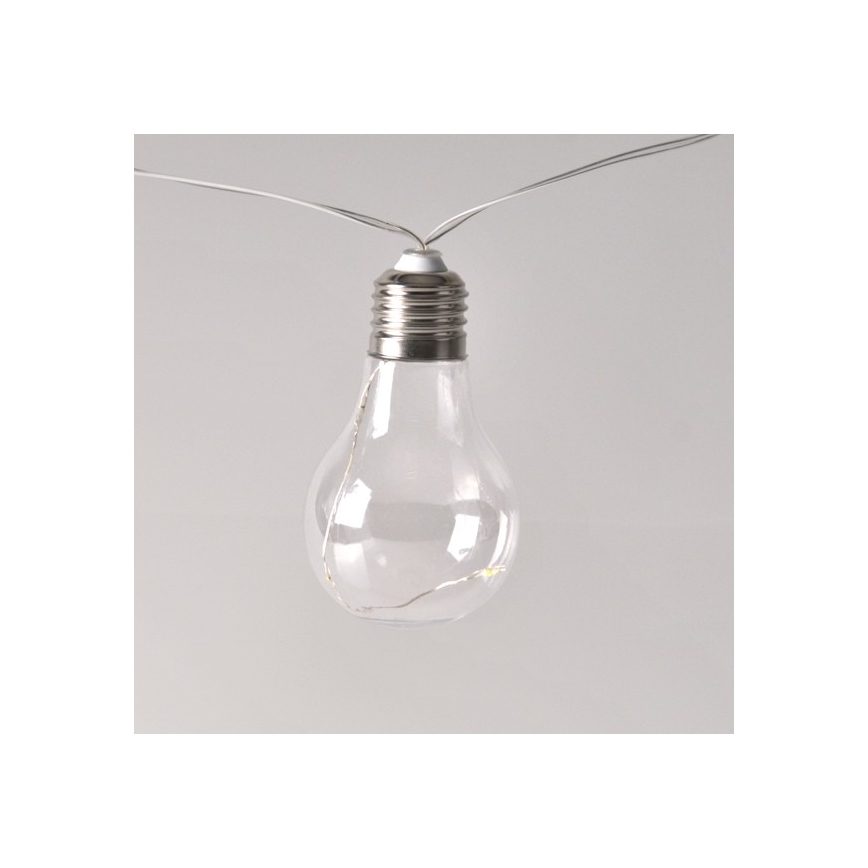 LED Lyskæde dekorativ SMOLDER 2,1 m 10xLED/2xAA