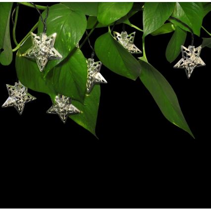 LED lyskæde soldrevet DECOS 10xLED/1xAAA
