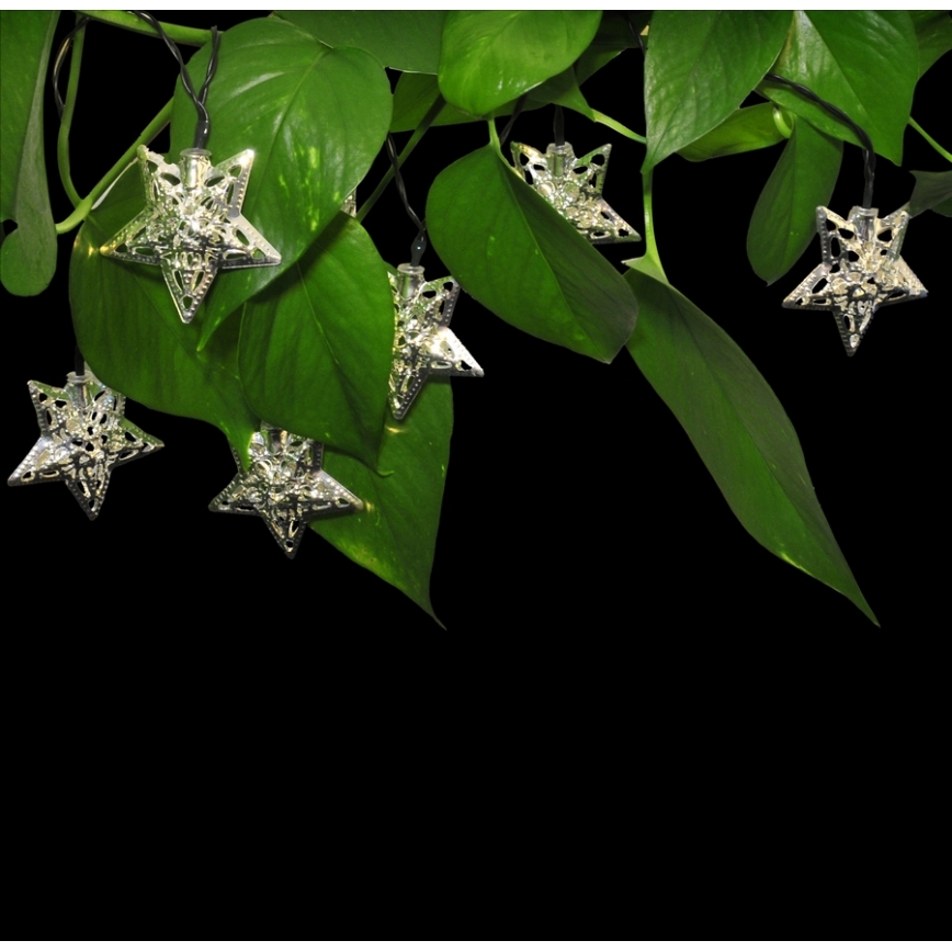 LED lyskæde soldrevet DECOS 10xLED/1xAAA