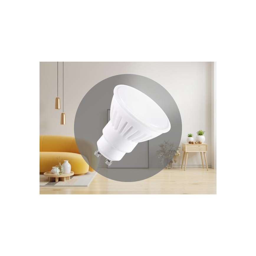 LED Keramik lyspære GU10/9,5W/230V 4000KLED lyspære keramisk GU10/9,5W/230V 4000K