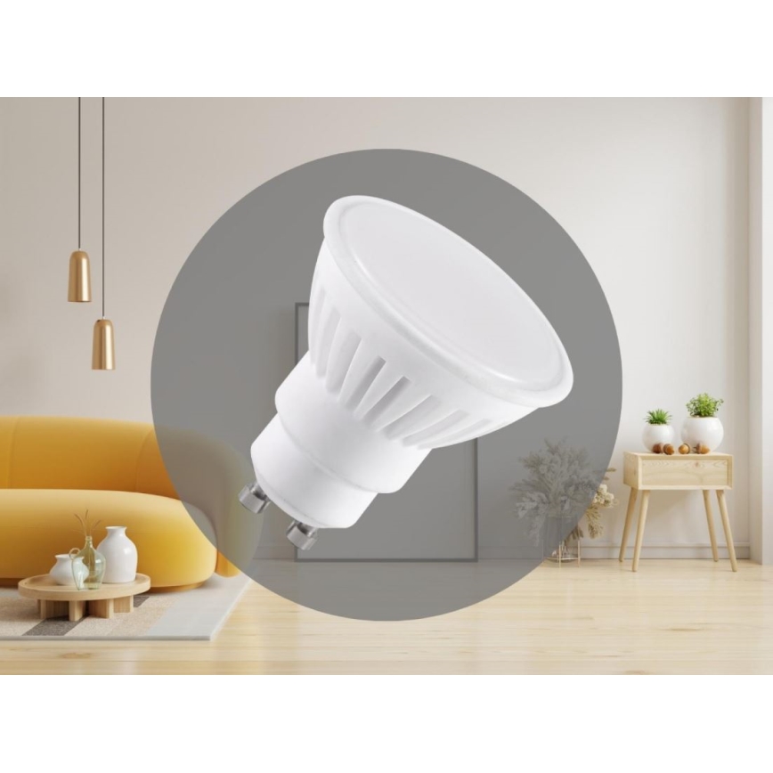 LED Keramik lyspære GU10/9,5W/230V 4000KLED lyspære keramisk GU10/9,5W/230V 4000K