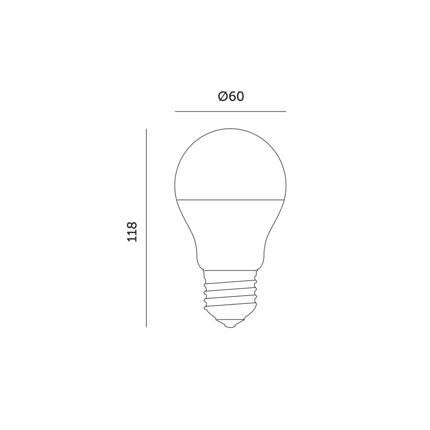 LED lyspære til plantevækst PLANTY E27/11W/230V 1200K hvid