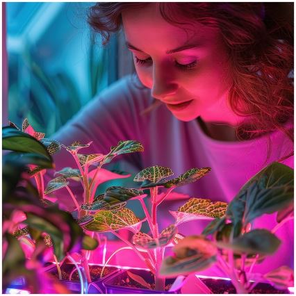 LED Lyspære til plantevækst PLANTY E27/24W/230V 1200K