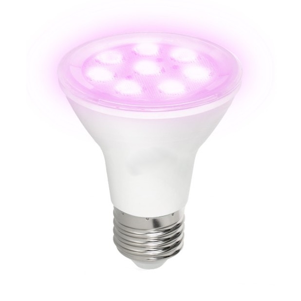 LED lyspære til plantevækst PLANTY E27/7W/230V 1200K hvid