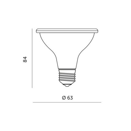 LED lyspære til plantevækst PLANTY E27/7W/230V 1200K hvid