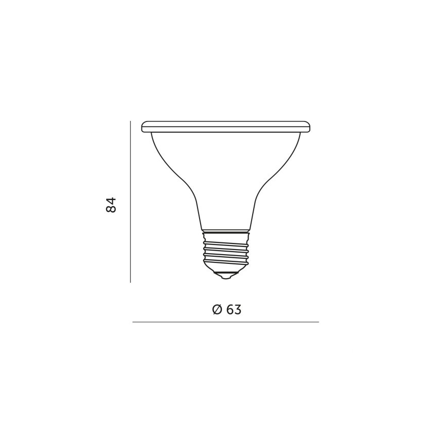 LED lyspære til plantevækst PLANTY E27/7W/230V 1200K hvid