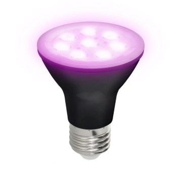 LED lyspære til plantevækst PLANTY E27/7W/230V 1200K sort