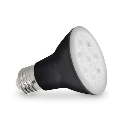 LED lyspære til plantevækst PLANTY E27/7W/230V 1200K sort
