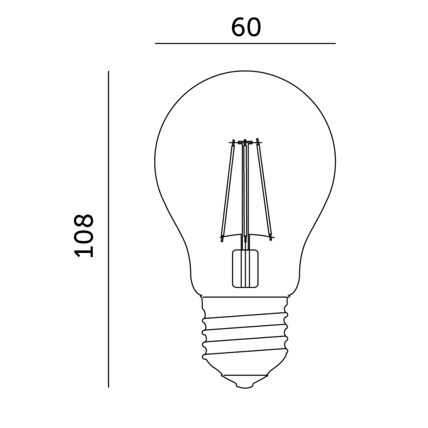 LED Lyspære til plantevækst PLANTY E27/8W/230V 1200K